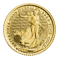 1/10 oz Gold Britannia QEII Coin 2023 — reverse