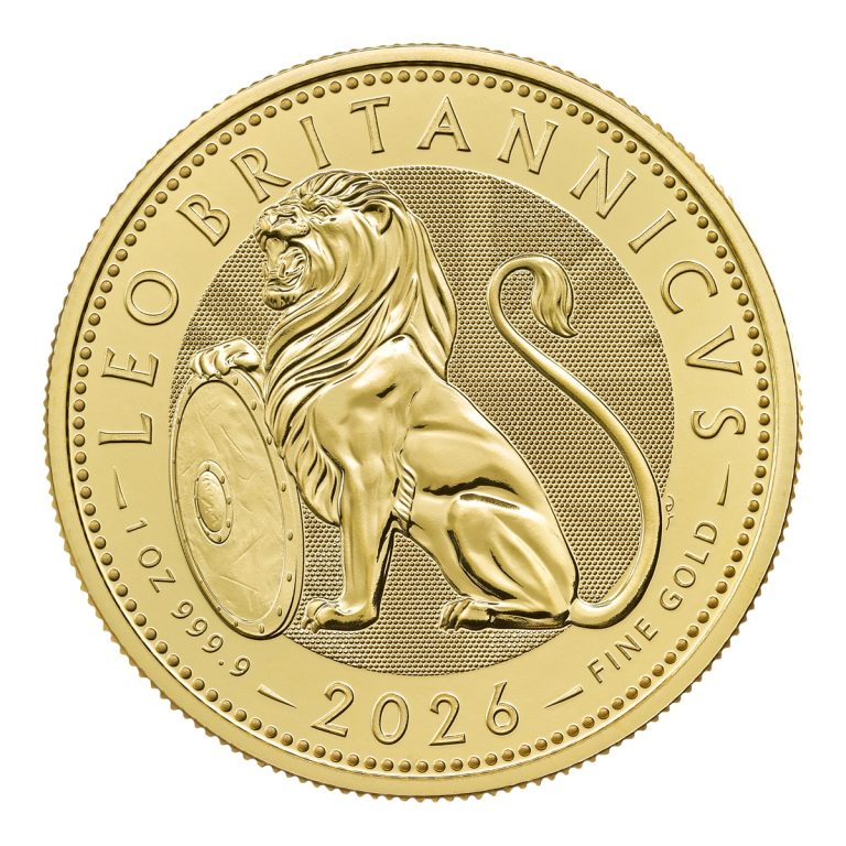 2026 The British Lion 1oz Gold Coin — reverse