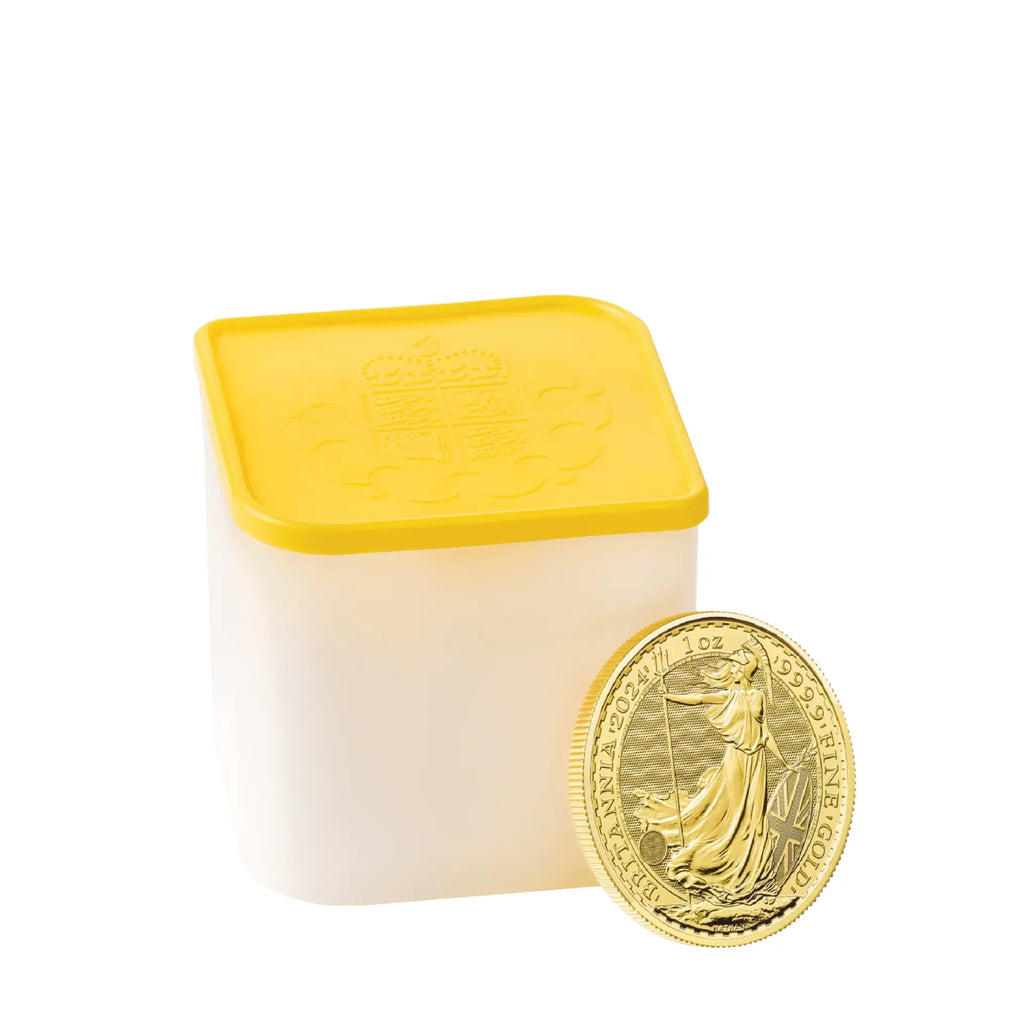 2026 1oz Gold Britannia KCIII Coins – Tube of 10 Coins — sealed tube