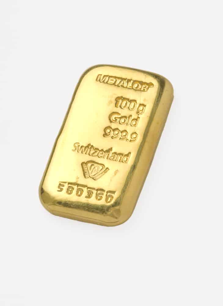 100 Grams Gold Bar (Best Value) — Metalor bars