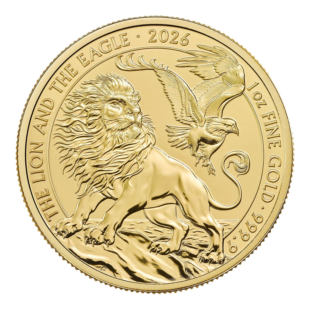 2026 The Lion and the Eagle 1oz Gold Coin — reverse