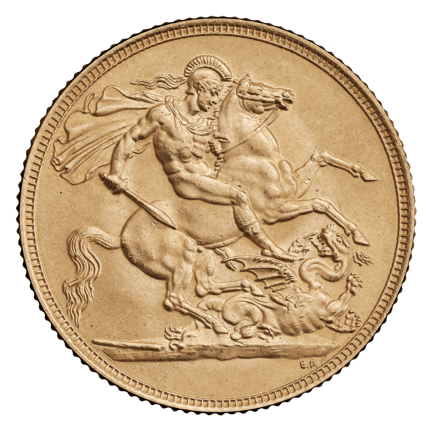 Gold Sovereign – Queen Elizabeth II (Best Value, Mixed Dates) — reverse