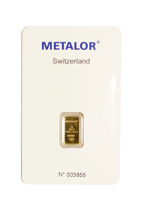 1 Gram Gold Bar — front