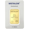 Metalor 50 Grams Gold Bar