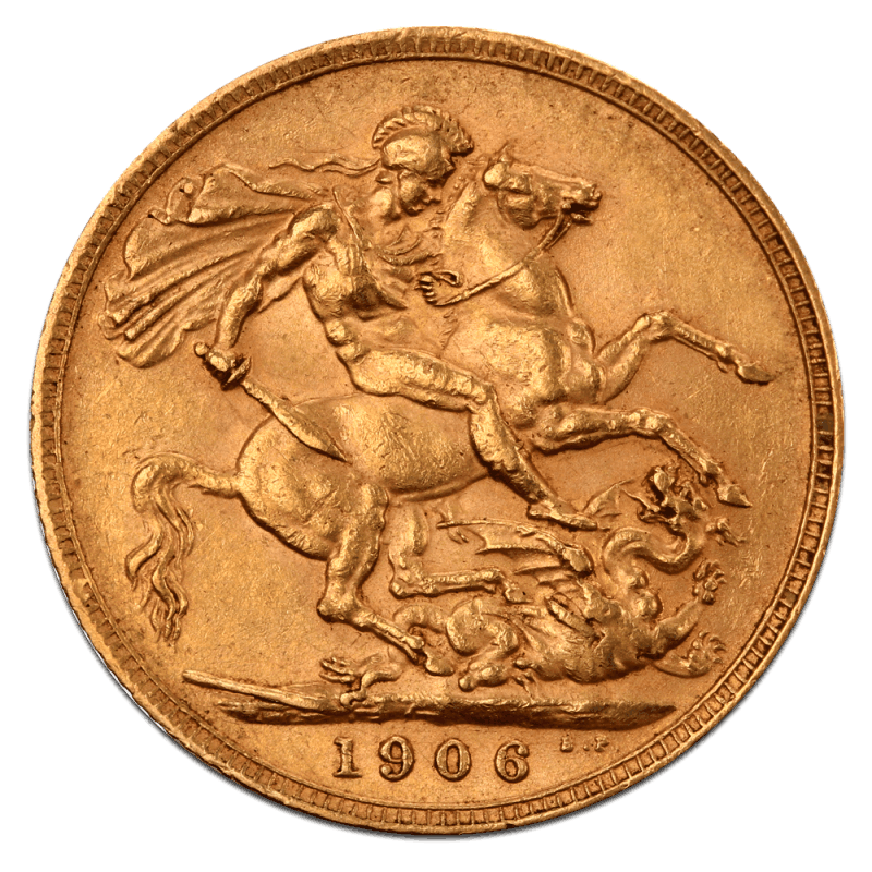 Sovereign Edward VII Gold Coin — obverse