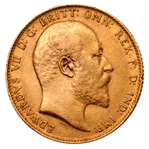 Sovereign Edward VII Gold Coin — reverse