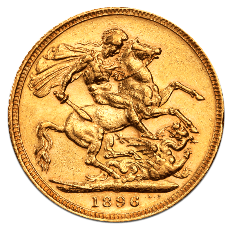 Gold Sovereign Victoria – Old Head — obverse