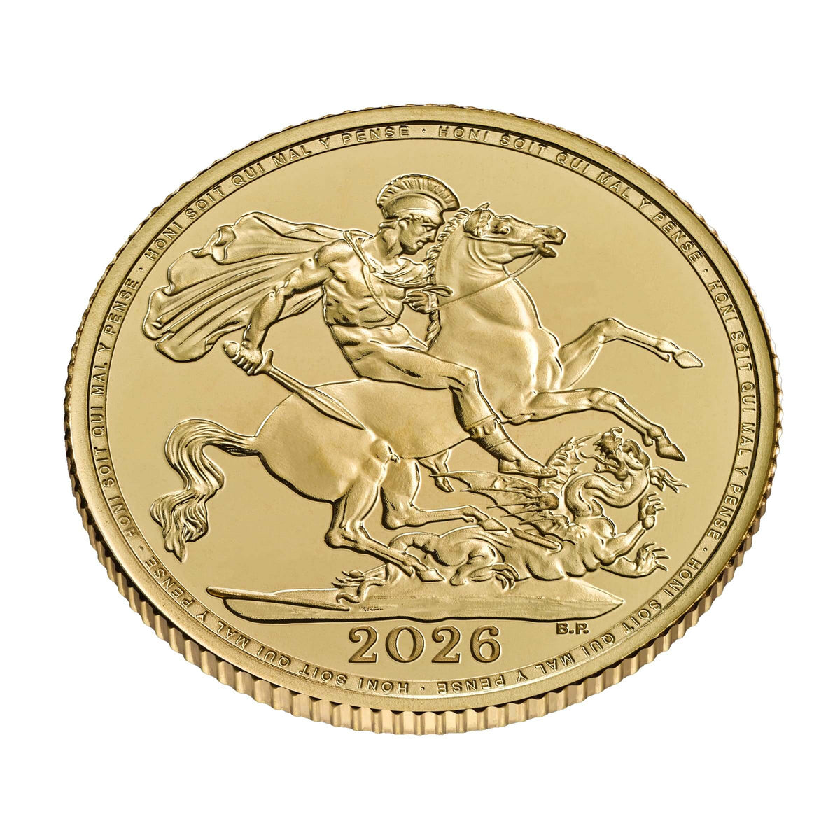 2026 Gold Sovereign — reverse and edge